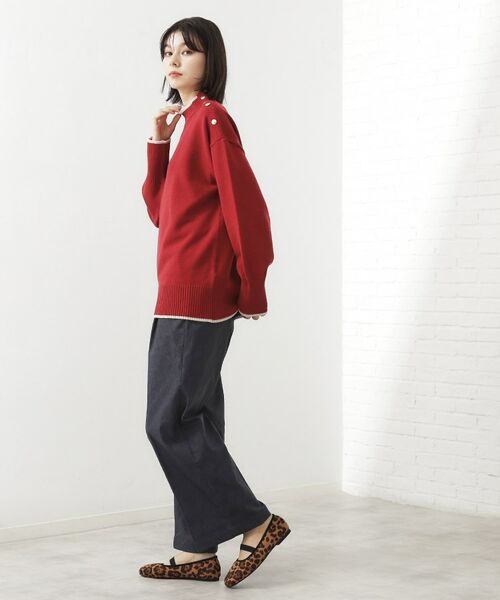 THE SHOP TK / ザ ショップ ティーケー パンツ | 【ラクで快適】ハイパーストレッチ あったか裏起毛ワイドパンツ | 詳細15