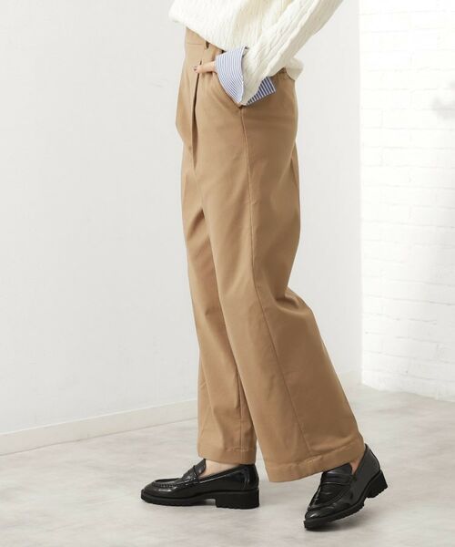 THE SHOP TK / ザ ショップ ティーケー パンツ | 【ラクで快適】ハイパーストレッチ あったか裏起毛ワイドパンツ | 詳細9