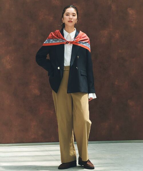 THE SHOP TK / ザ ショップ ティーケー パンツ | ワイドチノパンツ【洗える】 | 詳細1