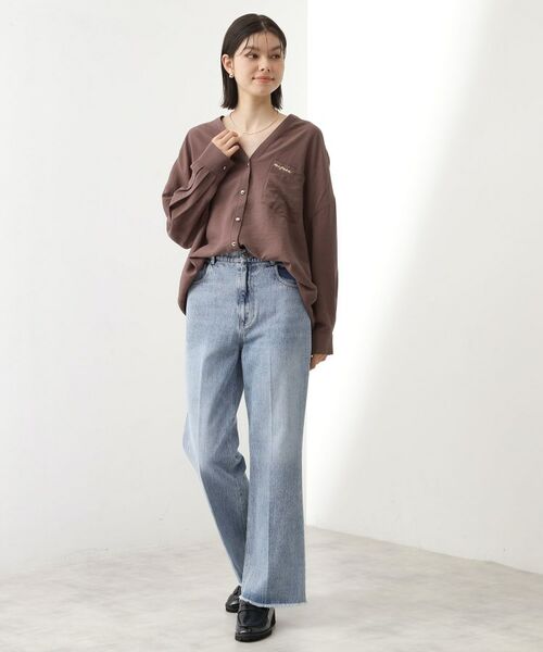 THE SHOP TK / ザ ショップ ティーケー デニムパンツ | デニムフレアパンツ【洗濯機可】 | 詳細3