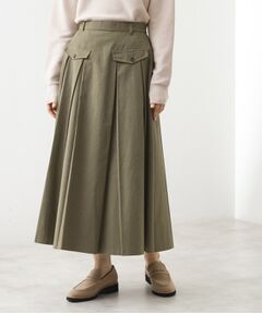 THE SHOP TK / ザ ショップ ティーケー ロング・マキシ丈スカート | フラップタックスカート【洗える】