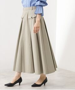 THE SHOP TK / ザ ショップ ティーケー ロング・マキシ丈スカート | フラップタックスカート【洗える】