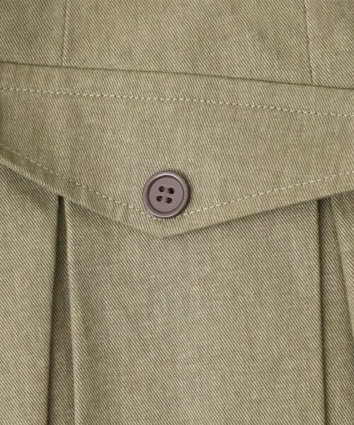 THE SHOP TK / ザ ショップ ティーケー ロング・マキシ丈スカート | フラップタックスカート【洗える】 | 詳細13