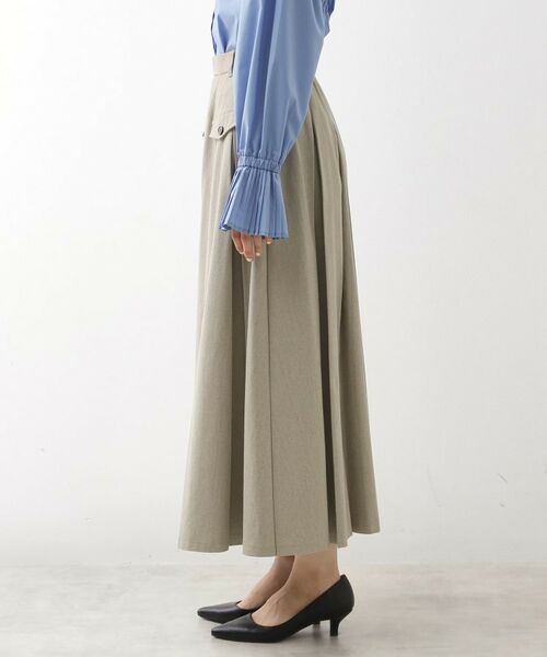 THE SHOP TK / ザ ショップ ティーケー ロング・マキシ丈スカート | フラップタックスカート【洗える】 | 詳細19