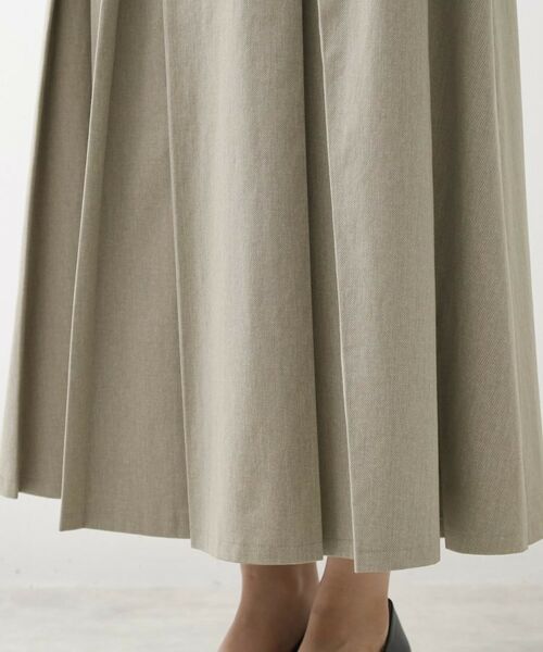 THE SHOP TK / ザ ショップ ティーケー ロング・マキシ丈スカート | フラップタックスカート【洗える】 | 詳細23