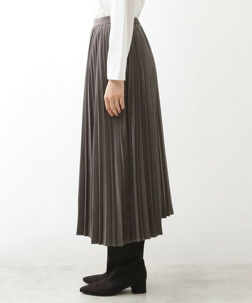 THE SHOP TK / ザ ショップ ティーケー ロング・マキシ丈スカート | スエードプリーツスカート【洗える】 | 詳細11
