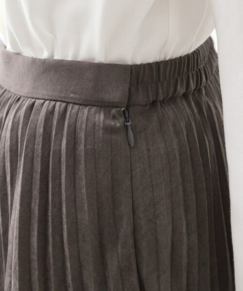 THE SHOP TK / ザ ショップ ティーケー ロング・マキシ丈スカート | スエードプリーツスカート【洗える】 | 詳細15