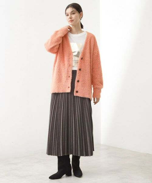 THE SHOP TK / ザ ショップ ティーケー ロング・マキシ丈スカート | スエードプリーツスカート【洗える】 | 詳細7