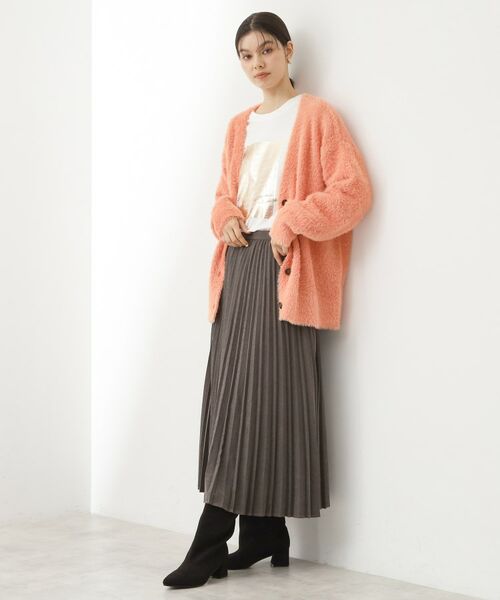 THE SHOP TK / ザ ショップ ティーケー ロング・マキシ丈スカート | スエードプリーツスカート【洗える】 | 詳細8