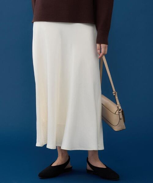 THE SHOP TK / ザ ショップ ティーケー ロング・マキシ丈スカート | サテンAラインスカート【洗える】 | 詳細6