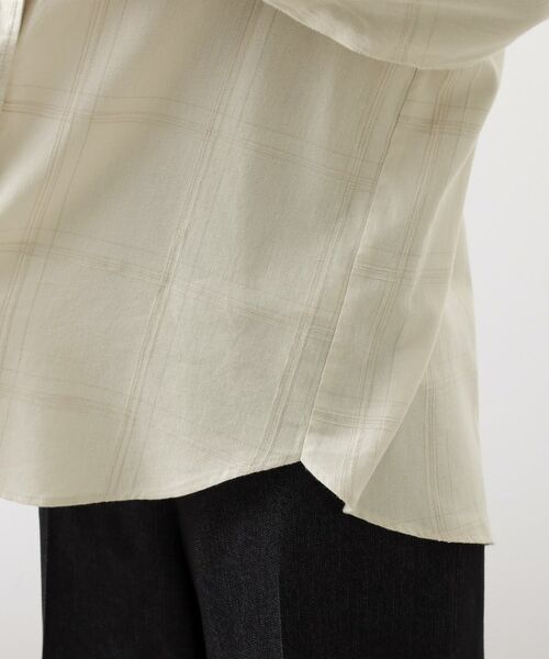 THE SHOP TK / ザ ショップ ティーケー シャツ・ブラウス | インしてる風にも着られるチェックシャツ | 詳細14