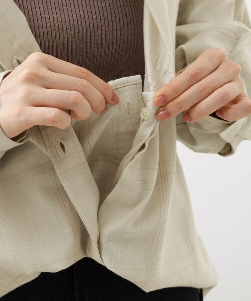 THE SHOP TK / ザ ショップ ティーケー シャツ・ブラウス | インしてる風にも着られるチェックシャツ | 詳細15