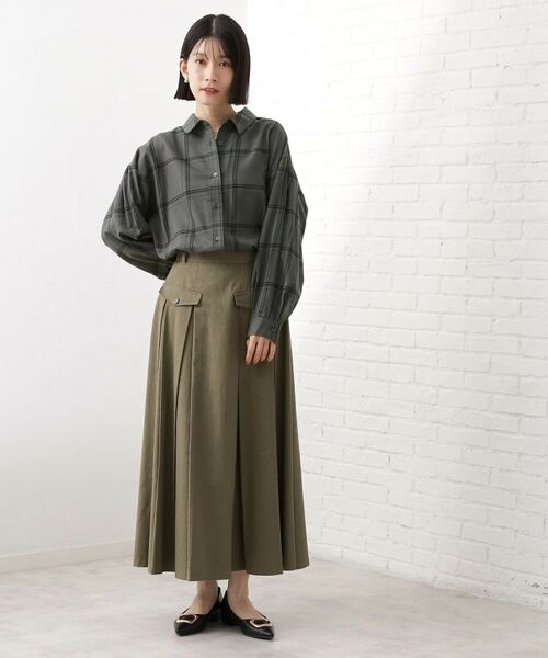 THE SHOP TK / ザ ショップ ティーケー シャツ・ブラウス | インしてる風にも着られるチェックシャツ | 詳細3