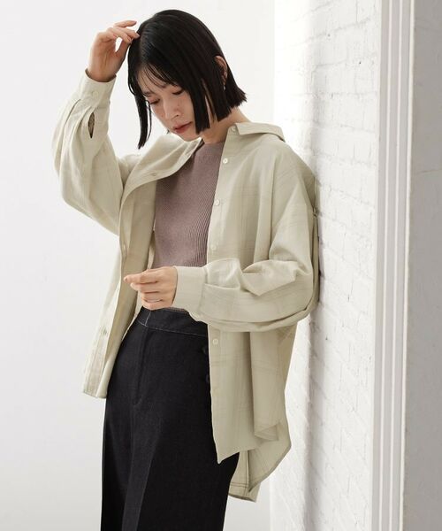 THE SHOP TK / ザ ショップ ティーケー シャツ・ブラウス | インしてる風にも着られるチェックシャツ | 詳細5