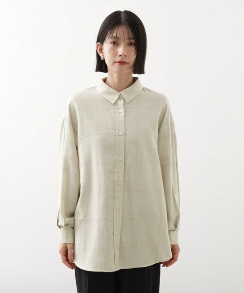 THE SHOP TK / ザ ショップ ティーケー シャツ・ブラウス | インしてる風にも着られるチェックシャツ | 詳細9