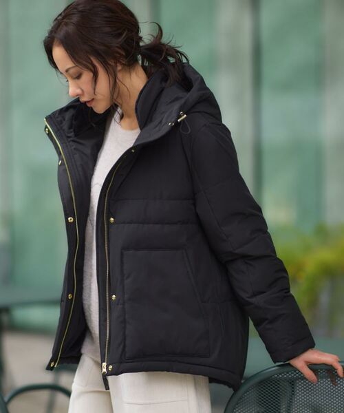 THE SHOP TK / ザ ショップ ティーケー その他アウター | 【すっきり見えシルエット】上品ふわもこ中綿ブルゾン | 詳細1