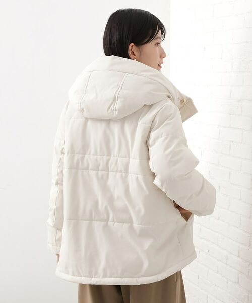 THE SHOP TK / ザ ショップ ティーケー その他アウター | 【すっきり見えシルエット】上品ふわもこ中綿ブルゾン | 詳細10