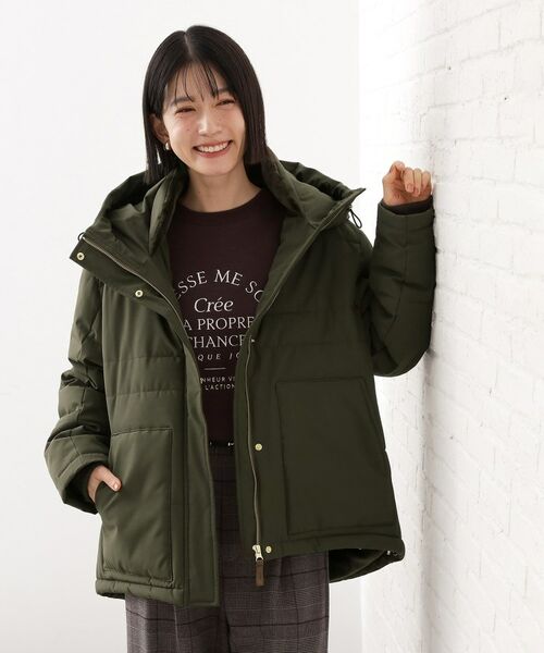 THE SHOP TK / ザ ショップ ティーケー その他アウター | 【すっきり見えシルエット】上品ふわもこ中綿ブルゾン | 詳細17