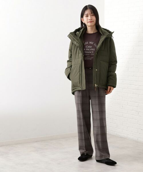 THE SHOP TK / ザ ショップ ティーケー その他アウター | 【すっきり見えシルエット】上品ふわもこ中綿ブルゾン | 詳細19