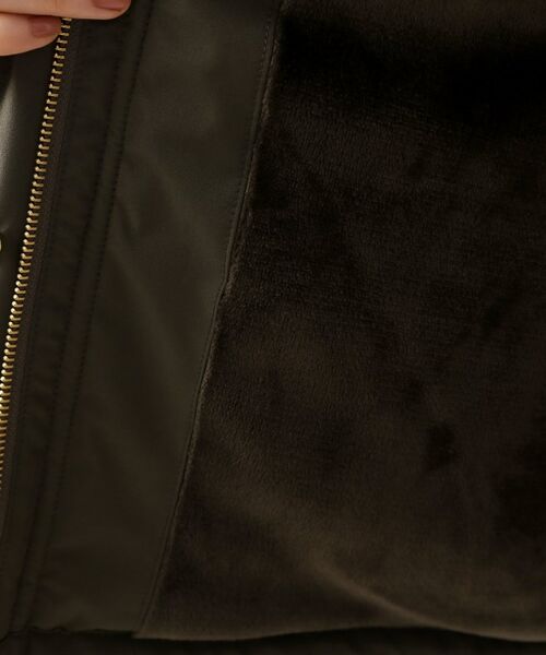 THE SHOP TK / ザ ショップ ティーケー その他アウター | 【すっきり見えシルエット】上品ふわもこ中綿ブルゾン | 詳細20