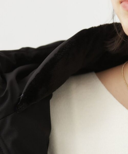 THE SHOP TK / ザ ショップ ティーケー その他アウター | 【すっきり見えシルエット】上品ふわもこ中綿ブルゾン | 詳細26