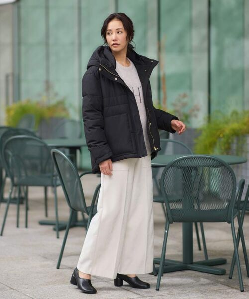 THE SHOP TK / ザ ショップ ティーケー その他アウター | 【すっきり見えシルエット】上品ふわもこ中綿ブルゾン | 詳細3