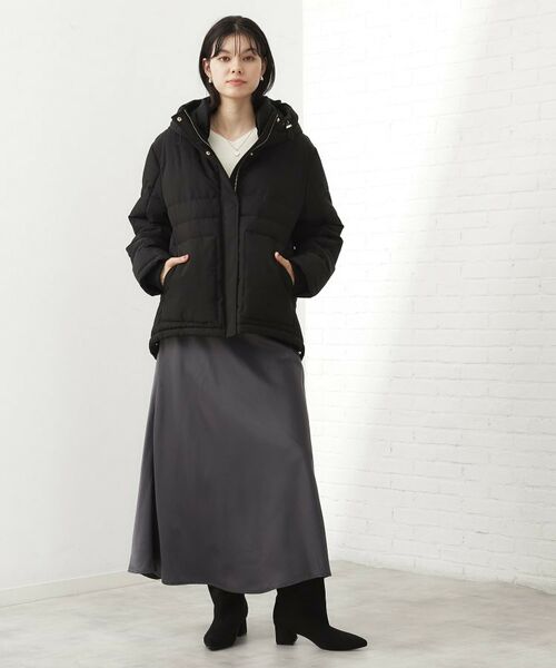 THE SHOP TK / ザ ショップ ティーケー その他アウター | 【すっきり見えシルエット】上品ふわもこ中綿ブルゾン | 詳細5