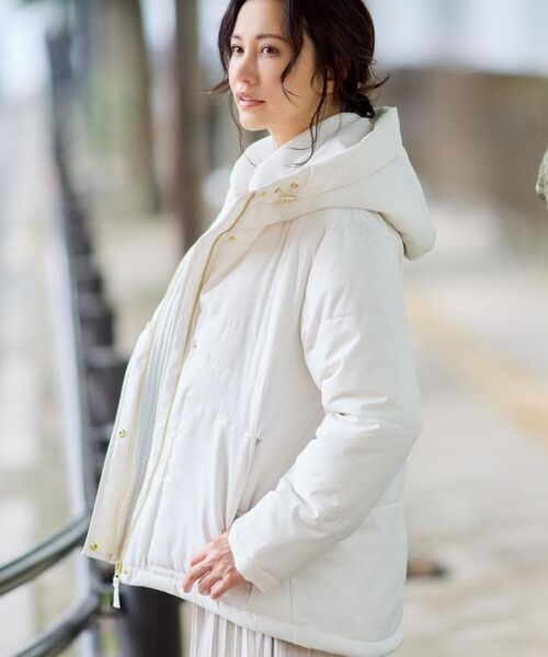 THE SHOP TK / ザ ショップ ティーケー その他アウター | 【すっきり見えシルエット】上品ふわもこ中綿ブルゾン | 詳細7