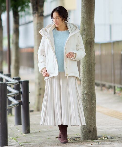 THE SHOP TK / ザ ショップ ティーケー その他アウター | 【すっきり見えシルエット】上品ふわもこ中綿ブルゾン | 詳細8