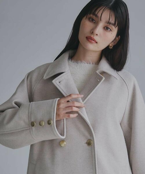 THE SHOP TK / ザ ショップ ティーケー その他アウター | クラシカルな装い ウールライクスタンドカラーコート | 詳細1