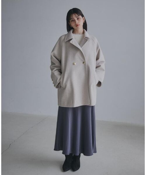 THE SHOP TK / ザ ショップ ティーケー その他アウター | クラシカルな装い ウールライクスタンドカラーコート | 詳細3