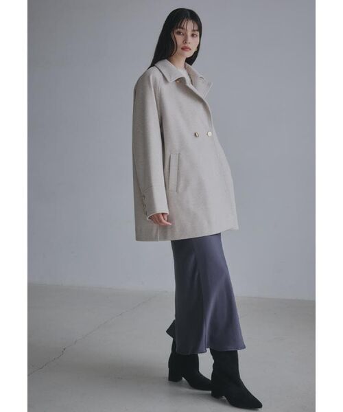 THE SHOP TK / ザ ショップ ティーケー その他アウター | クラシカルな装い ウールライクスタンドカラーコート | 詳細4