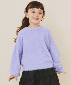 THE SHOP TK / ザ ショップ ティーケー ニット・セーター | 【130・150】フェザークルーネックニット