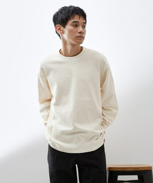THE SHOP TK/ザ ショップ ティーケー "人気シリーズが今年も登場" ライトモールニット【洗濯機OK/ユニセックス】 オフホワイト(003) 04(LL) THE SHOP TK/ザ ショップ ティーケー "人気シリーズが今年も登場" ライトモールニット【洗濯機OK/ユニセックス】 オフホワイト(003) 04(LL)