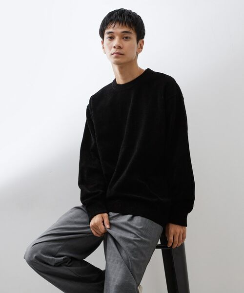 THE SHOP TK/ザ ショップ ティーケー "人気シリーズが今年も登場" ライトモールニット【洗濯機OK/ユニセックス】 ブラック(019) 02(M) THE SHOP TK/ザ ショップ ティーケー "人気シリーズが今年も登場" ライトモールニット【洗濯機OK/ユニセックス】 ブラック(019) 02(M)