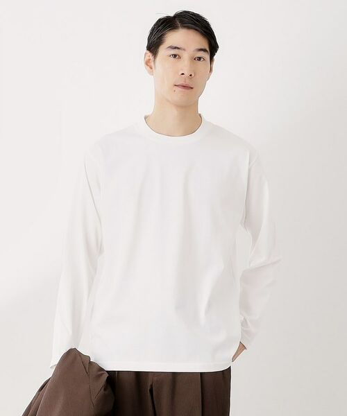 THE SHOP TK/ザ ショップ ティーケー ジャケット長袖Tシャツ 【ON/OFF兼用】 オフホワイト(003) 03(L) THE SHOP TK/ザ ショップ ティーケー ジャケット長袖Tシャツ 【ON/OFF兼用】 オフホワイト(003) 03(L)