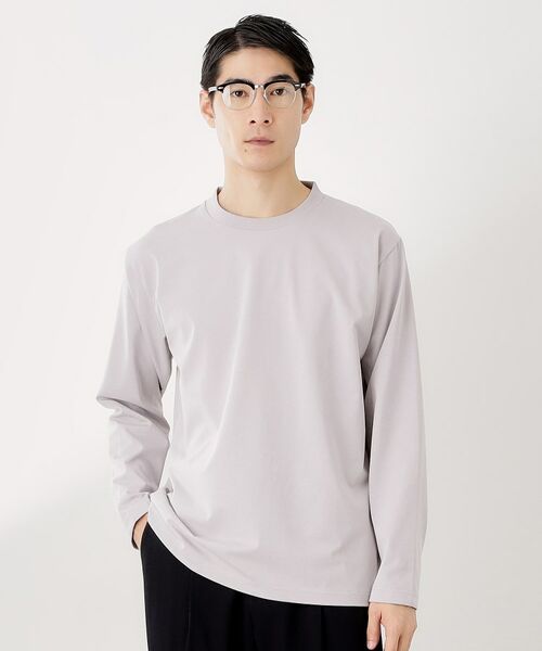 THE SHOP TK/ザ ショップ ティーケー ジャケット長袖Tシャツ 【ON/OFF兼用】 ライトグレー(011) 02(M) THE SHOP TK/ザ ショップ ティーケー ジャケット長袖Tシャツ 【ON/OFF兼用】 ライトグレー(011) 02(M)