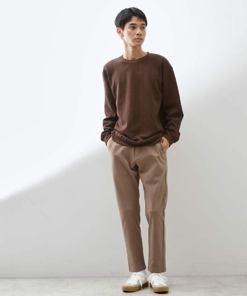 THE SHOP TK / ザ ショップ ティーケー スウェット | 【無地に飽きた方へ】ふくれジャカードスウェット　洗濯機OK/6色展開/ユニセックスでおすすめ！ | 詳細30