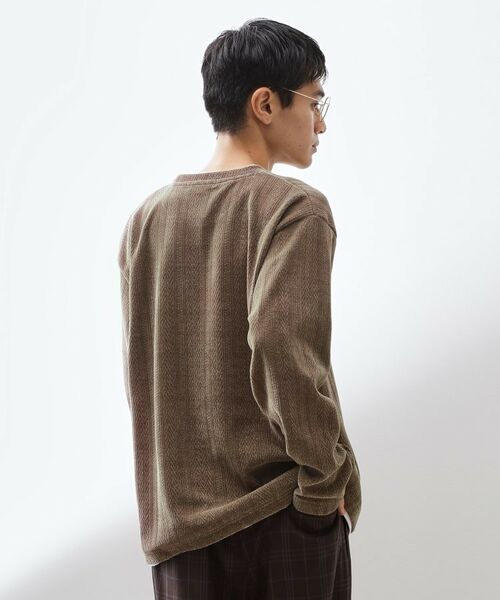 THE SHOP TK / ザ ショップ ティーケー カットソー | 【心地良い、滑らかさ】レイヤード風ケーブル ニットソー 【洗濯機OK】 | 詳細14