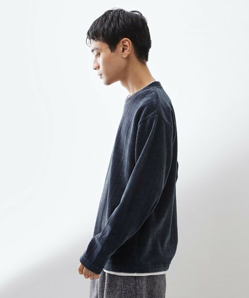 THE SHOP TK / ザ ショップ ティーケー カットソー | 【心地良い、滑らかさ】レイヤード風ケーブル ニットソー 【洗濯機OK】 | 詳細17