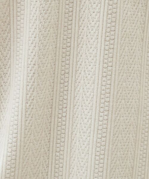 THE SHOP TK / ザ ショップ ティーケー カットソー | 【心地良い、滑らかさ】レイヤード風ケーブル ニットソー 【洗濯機OK】 | 詳細7