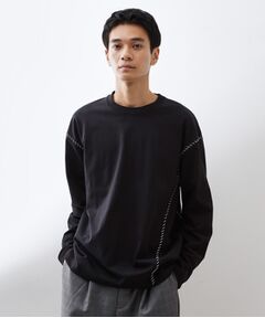 THE SHOP TK / ザ ショップ ティーケー カットソー | ハンドステッチ長袖Tシャツ 【洗濯機OK】