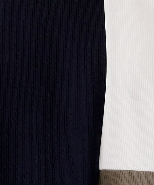 THE SHOP TK / ザ ショップ ティーケー カットソー | 【一枚で着映える】パネルブロッキング長袖Tシャツ 【洗濯機OK】 | 詳細12