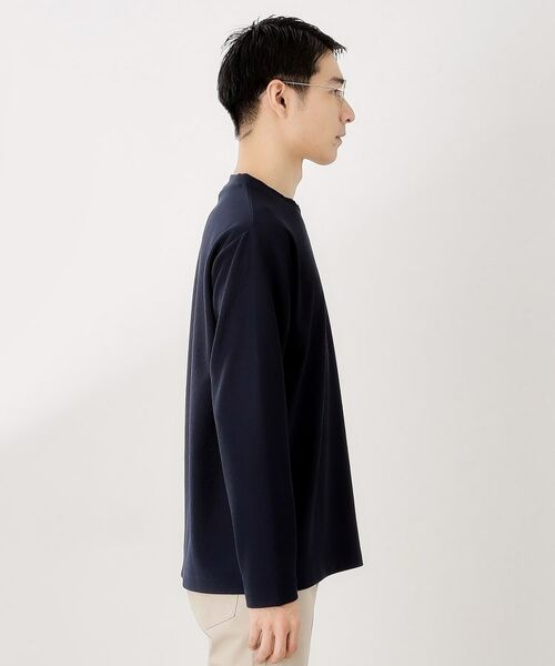 THE SHOP TK / ザ ショップ ティーケー カットソー | 【一枚で着映える】パネルブロッキング長袖Tシャツ 【洗濯機OK】 | 詳細15