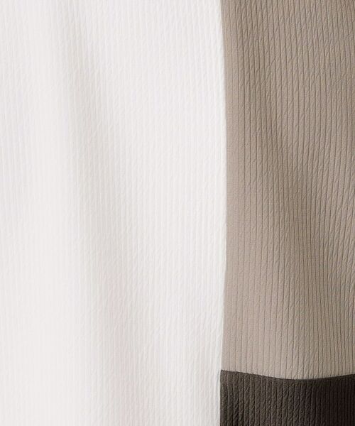 THE SHOP TK / ザ ショップ ティーケー カットソー | 【一枚で着映える】パネルブロッキング長袖Tシャツ 【洗濯機OK】 | 詳細4