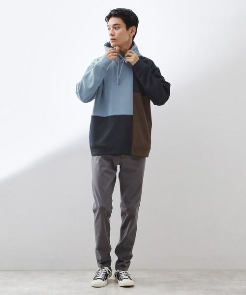 THE SHOP TK / ザ ショップ ティーケー パーカー | 【一枚で着映える】ポンチブロッキングパーカ 洗濯機OK | 詳細6