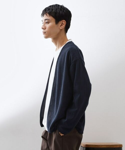 THE SHOP TK / ザ ショップ ティーケー カーディガン・ボレロ | 【セットでお買い得！】モールニットカーディガン＋長袖Tシャツ　洗濯機OK/吸水速乾・毛玉になりにくい（Tシャツのみ） | 詳細11