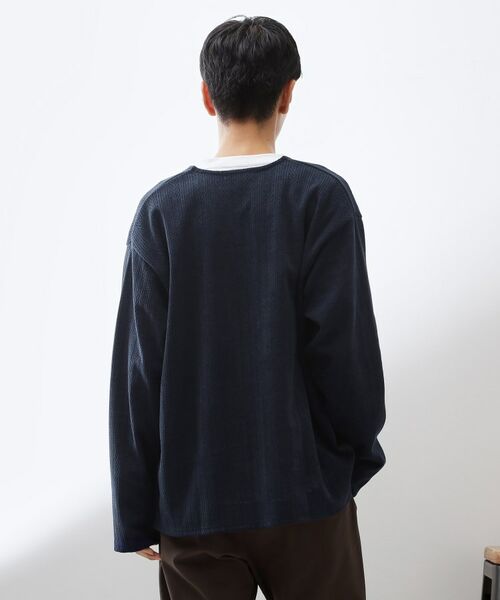 THE SHOP TK / ザ ショップ ティーケー カーディガン・ボレロ | 【セットでお買い得！】モールニットカーディガン＋長袖Tシャツ　洗濯機OK/吸水速乾・毛玉になりにくい（Tシャツのみ） | 詳細12