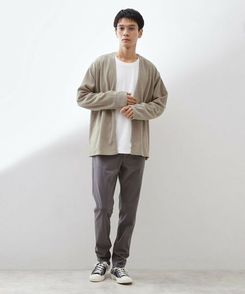 THE SHOP TK / ザ ショップ ティーケー カーディガン・ボレロ | 【セットでお買い得！】モールニットカーディガン＋長袖Tシャツ　洗濯機OK/吸水速乾・毛玉になりにくい（Tシャツのみ） | 詳細17