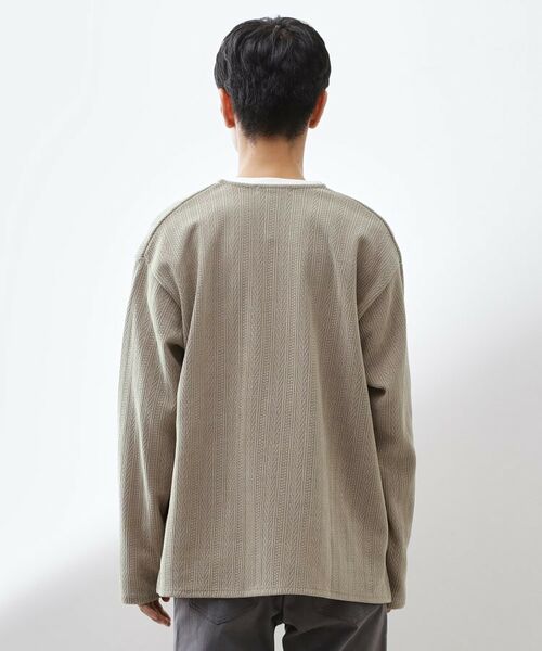 THE SHOP TK / ザ ショップ ティーケー カーディガン・ボレロ | 【セットでお買い得！】モールニットカーディガン＋長袖Tシャツ　洗濯機OK/吸水速乾・毛玉になりにくい（Tシャツのみ） | 詳細21